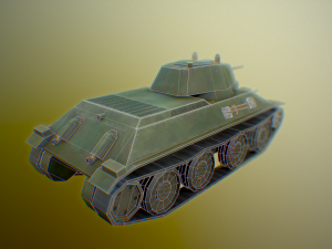 ussr toon light tanks Model 3D