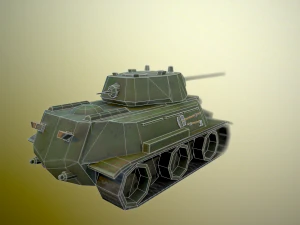 ussr toon light tanks 3D Model