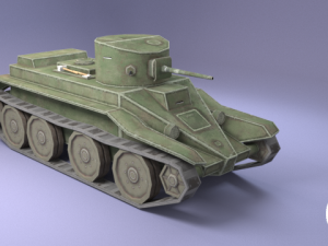 ussr toon light tanks Model 3D