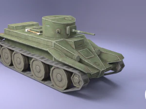 ussr toon light tanks 3D Model
