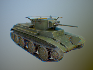 ussr toon light tanks Model 3D