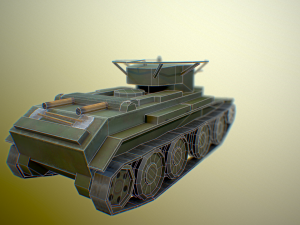 ussr toon light tanks Model 3D