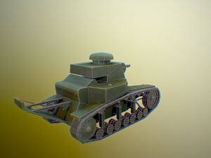 ussr toon light tanks Model 3D