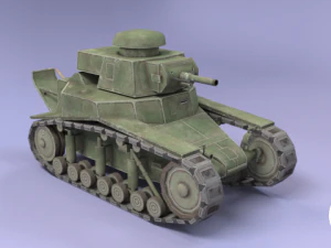 ussr toon light tanks 3D Model