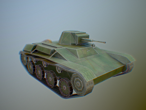 ussr toon light tanks Model 3D