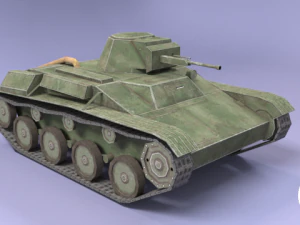 ussr toon light tanks 3D Model
