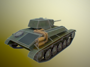 ussr toon light tanks Model 3D
