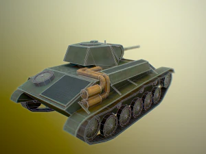 ussr toon light tanks 3D Model
