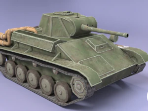 ussr toon light tanks 3D Model