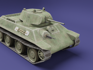 a-20 ussr toon tank -big- 3D Модель