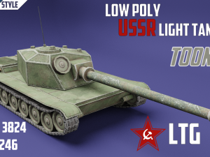 ltg ussr toon tank -big- 3D Модель