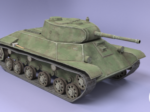 t-50 ussr toon tank -big- 3Dモデル