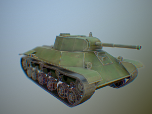 t-50 ussr toon tank -big- 3Dモデル