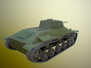t-50 ussr toon tank -big- 3Dモデル