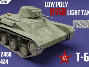 t-60 ussr toon tank -big- 3D 모델