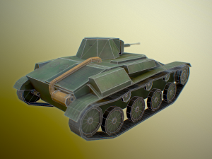 t-60 ussr toon tank -big- 3D 모델
