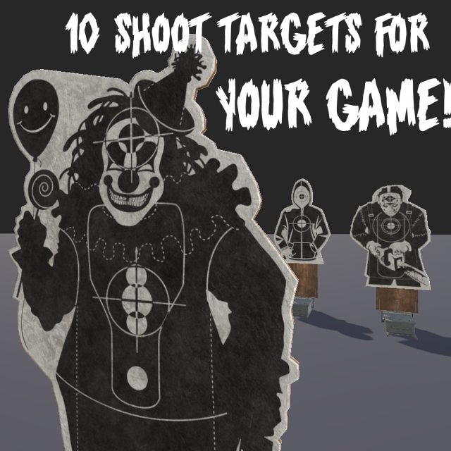 shoot targets pack Modelo 3D .c4d .max .obj .3ds .fbx .stl .blend