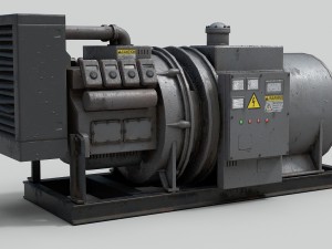 industrial generator 3D Model