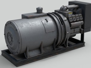 industrial generator 3D 模型
