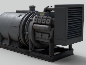 industrial generator 3D 模型