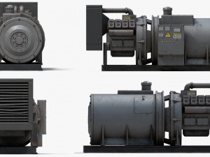industrial generator 3D 模型