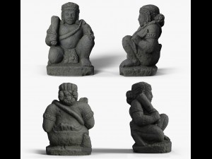 dwarapala statue 3D Model
