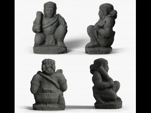 statua di Dwarapala Modello 3D