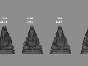 ganesha statue 3D Модель