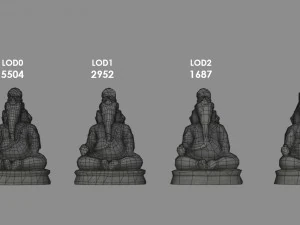ganesha statue 3D Model