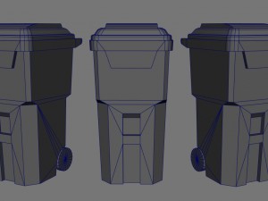 trash can 3D 模型
