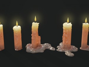 candle pack 3Dモデル