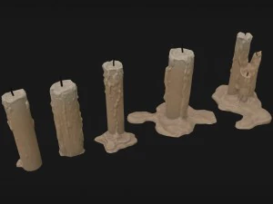 candle pack 3D Model