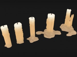 candle pack Modello 3D