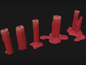 candle pack Modello 3D