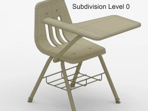 school desk 3D Model