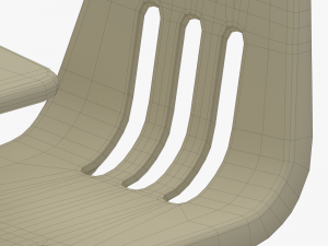 school desk 3D 模型