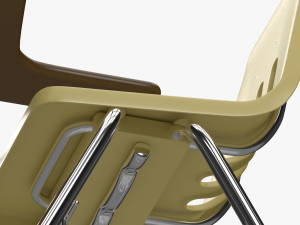 school desk 3D 模型