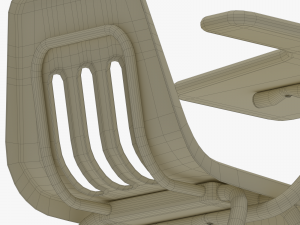 school desk 3D 模型