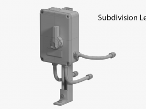 industrial power switch 3D Модель
