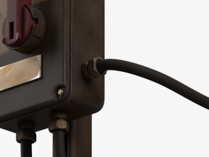 industrial power switch 3D Модель