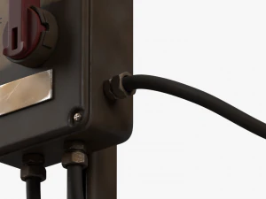 industrial power switch 3D Model