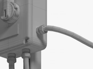 industrial power switch 3D Model