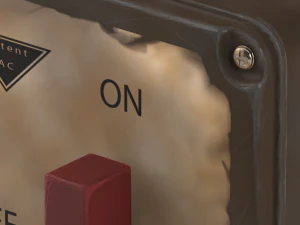 industrial power switch 3D Model