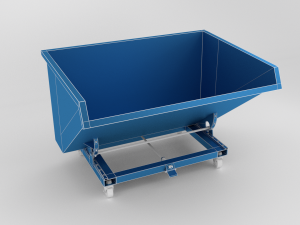 industrial waste skip 3D 모델