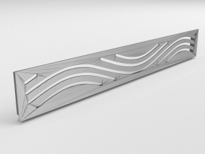 ventylation grid type wave 3D 모델