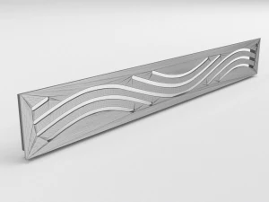 вентиляційна решітка типу хвиля 3D Модель