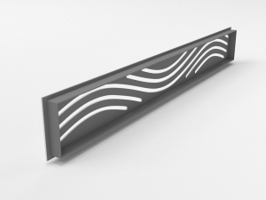 ventylation grid type wave 3D Модель