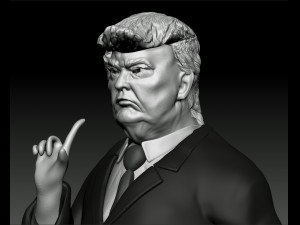 donald trump Modelo 3D