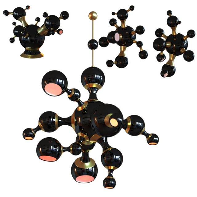 atom Model 3D .c4d .max .obj .3ds .fbx .stl .blend 