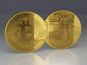 биткойн - реальный 3D Модель